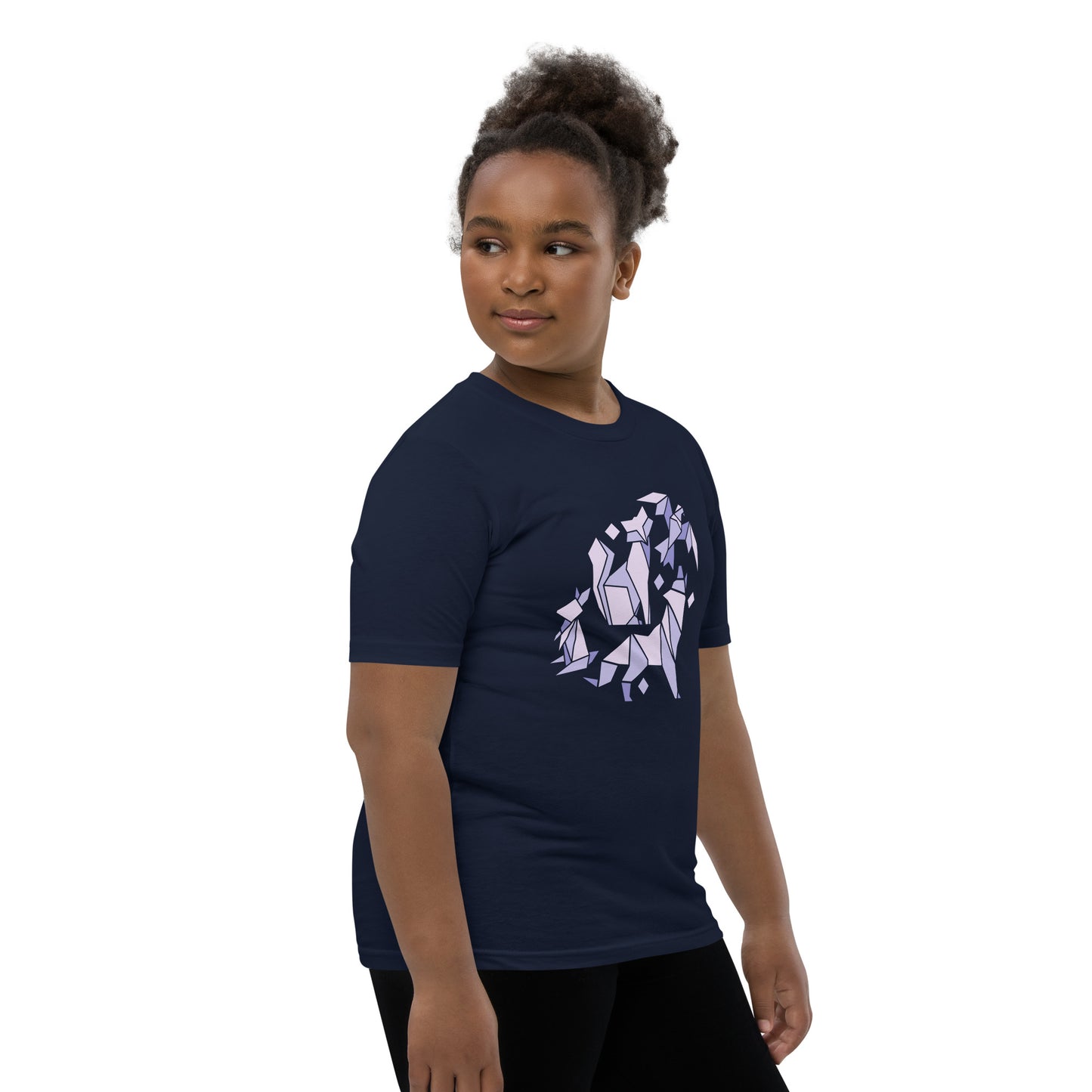 Animal Origami Kids T-Shirt with geometric design in soft cotton for youth and kids