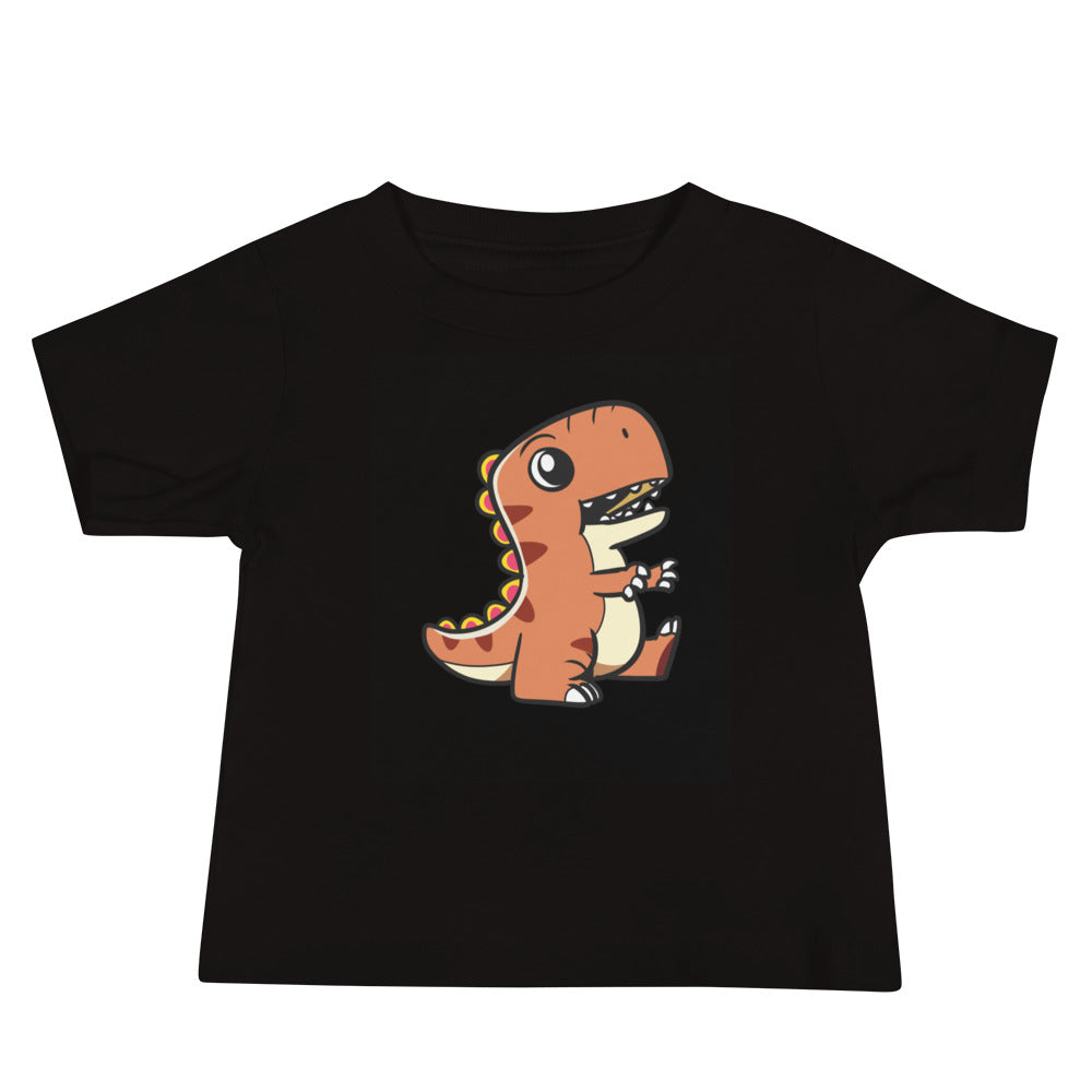 baby t-shirt with adorable dinosaur graphic design