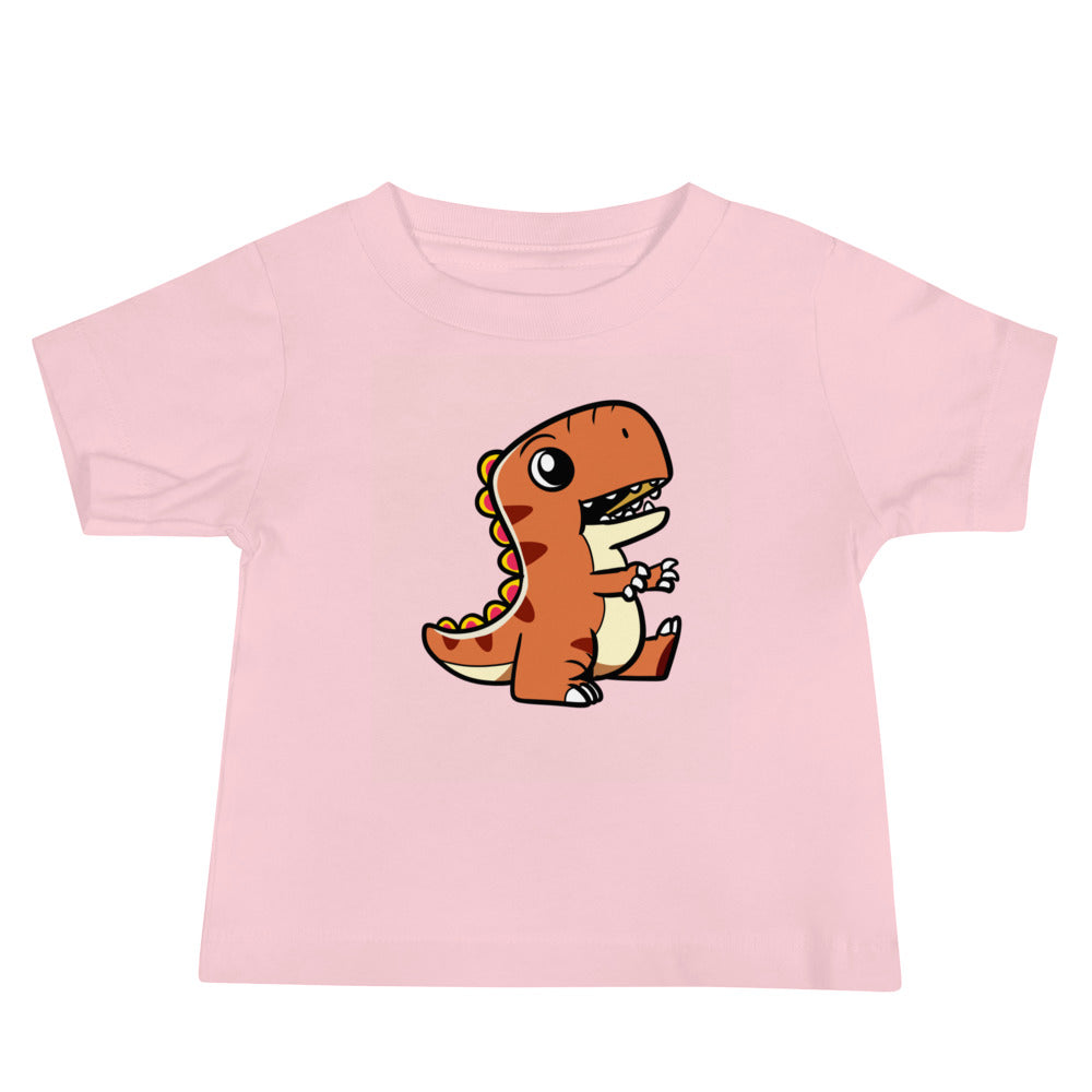 baby t-shirt with adorable dinosaur graphic design