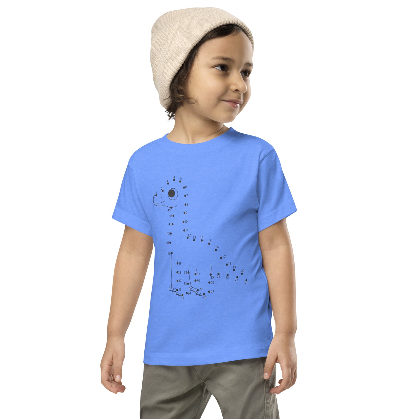 Custom kids dinosaur t-shirt with tall dino design
