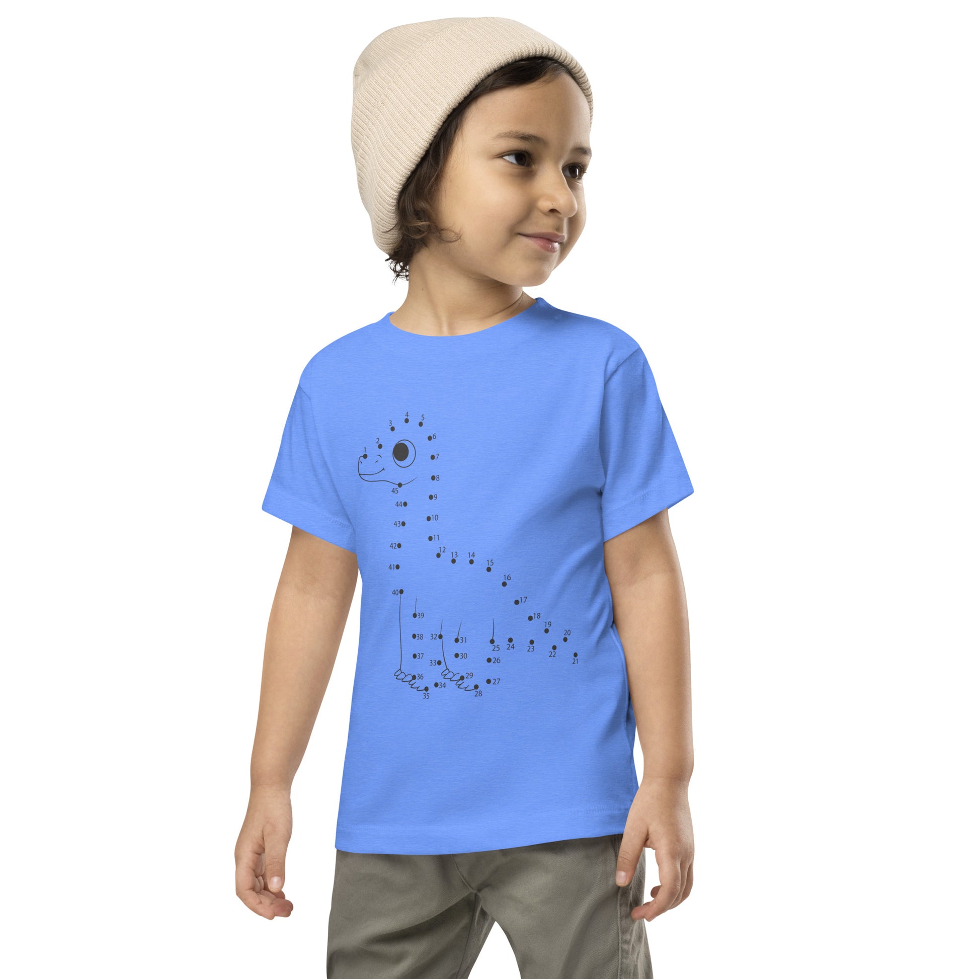 Custom kids dinosaur t-shirt with tall dino design
