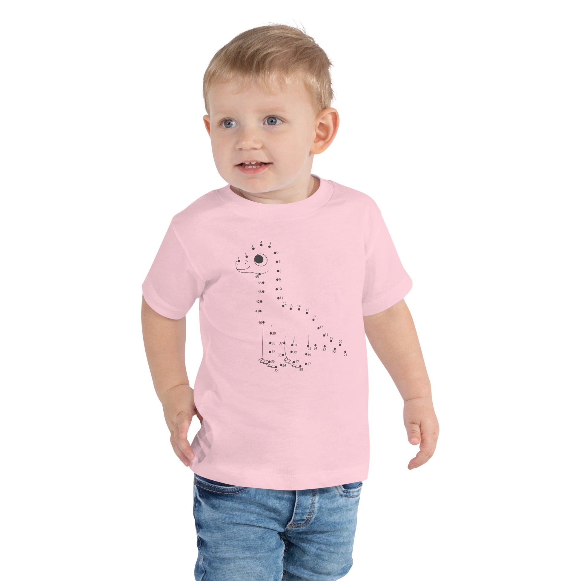 Custom kids dinosaur t-shirt with tall dino design

