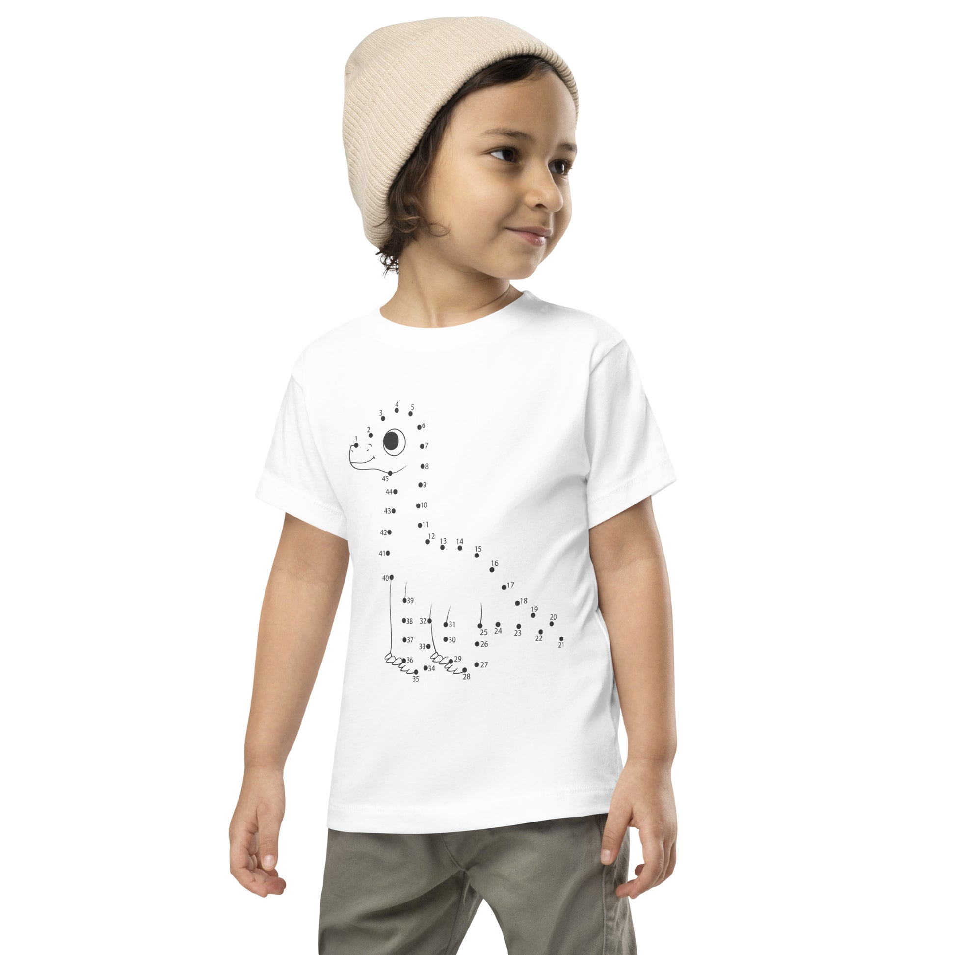 Custom kids dinosaur t-shirt with tall dino design
