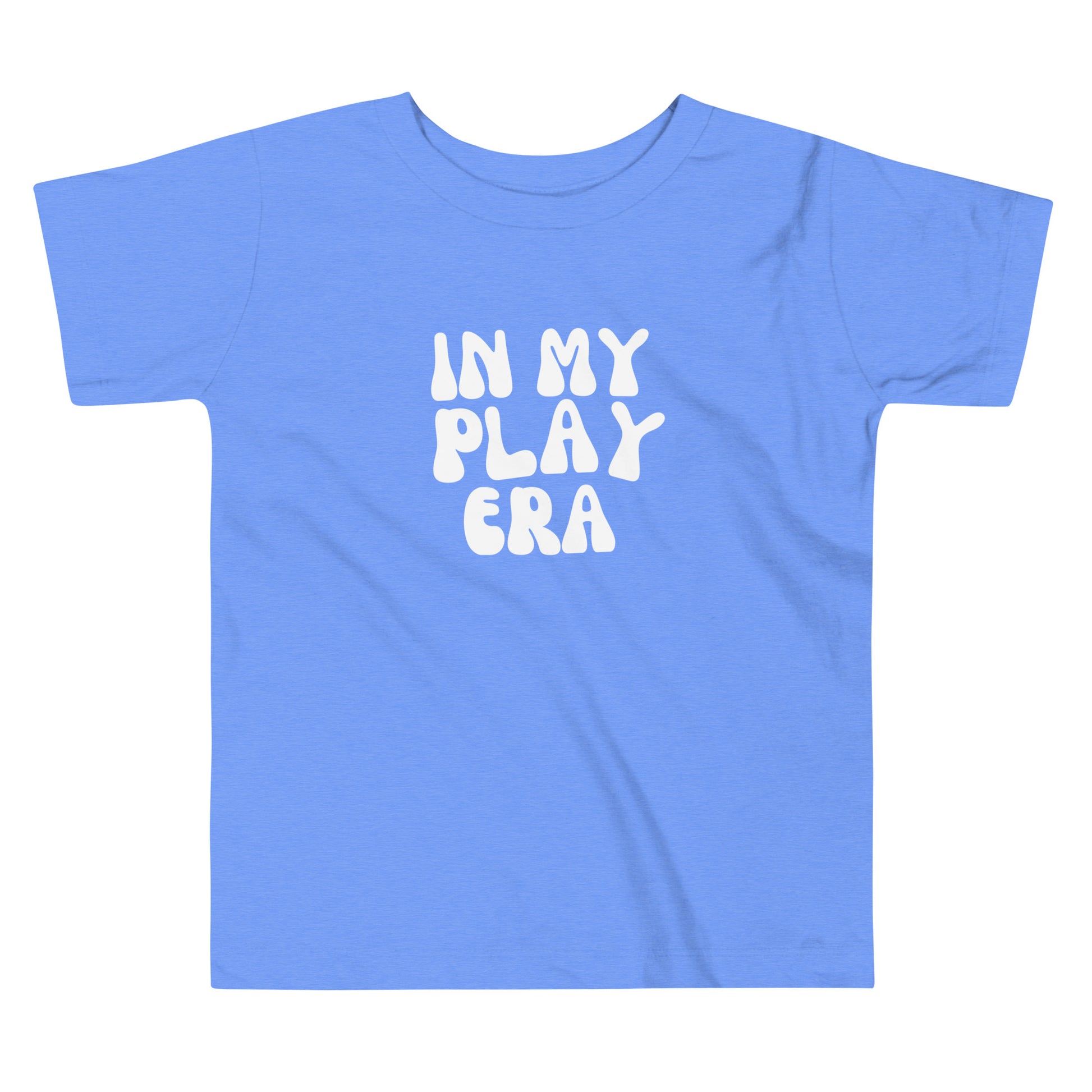 Kids In My Play Era T-Shirt - Fun graphic tee for toddlers and kids, soft cotton, playful design in blue