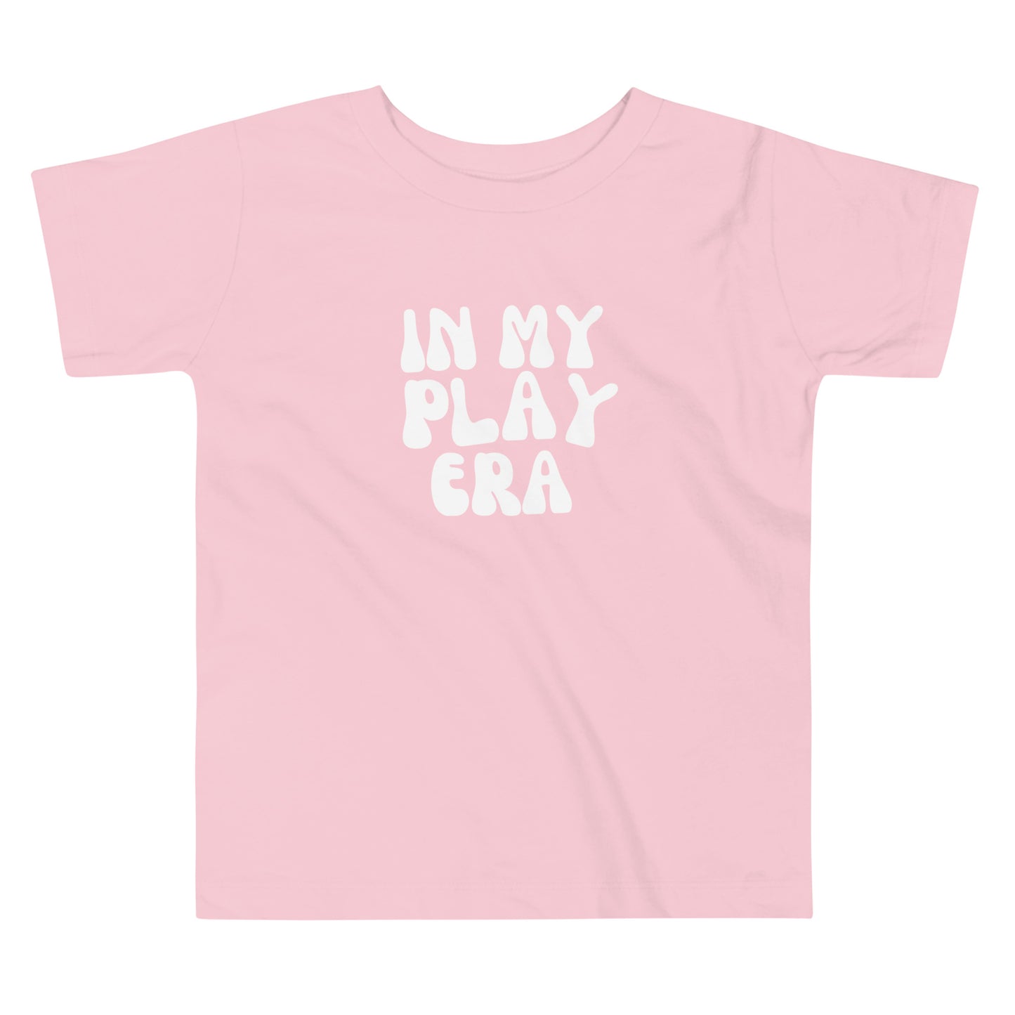 Kids In My Play Era T-Shirt - Fun graphic tee for toddlers and kids, soft cotton, playful design in pink