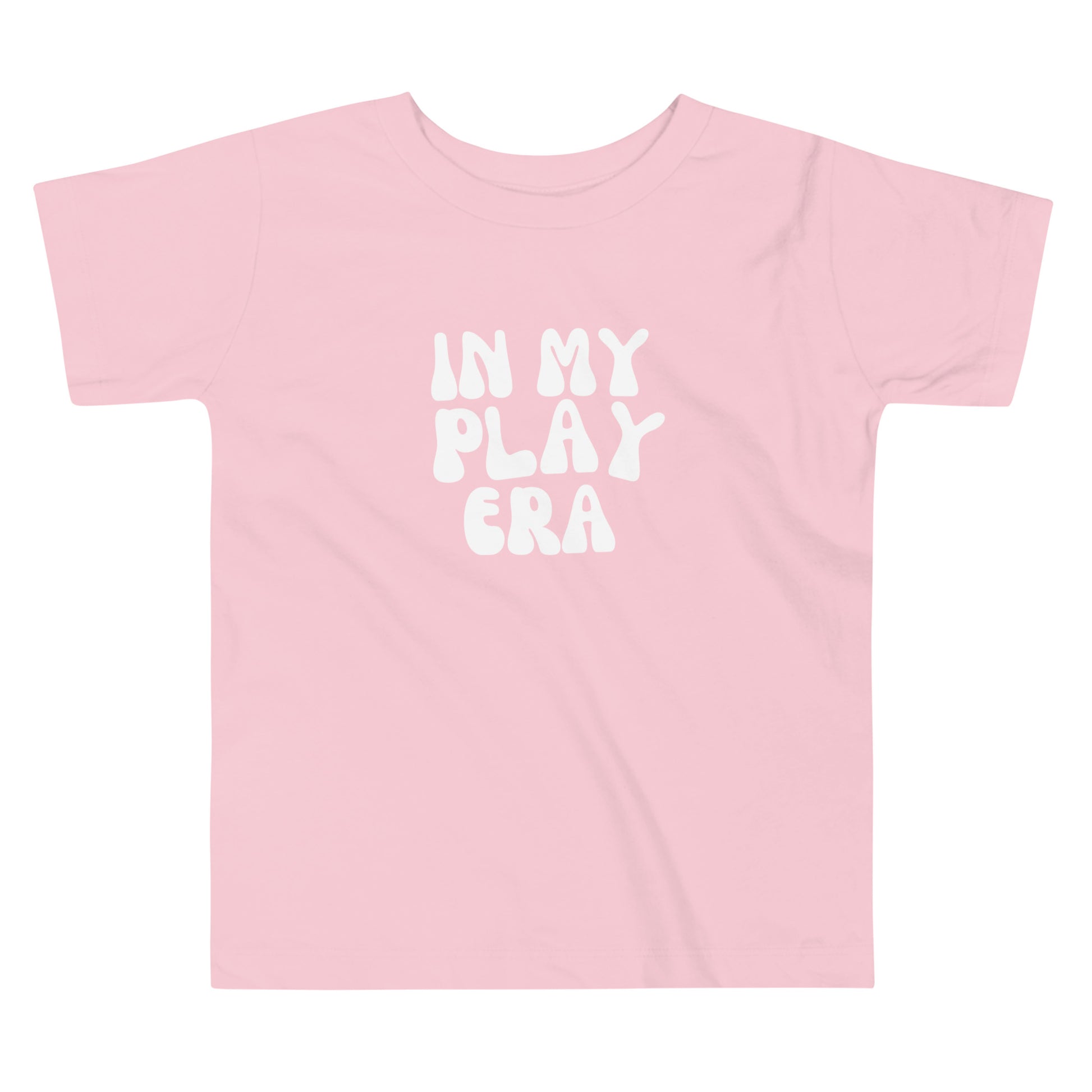 Kids In My Play Era T-Shirt - Fun graphic tee for toddlers and kids, soft cotton, playful design in pink