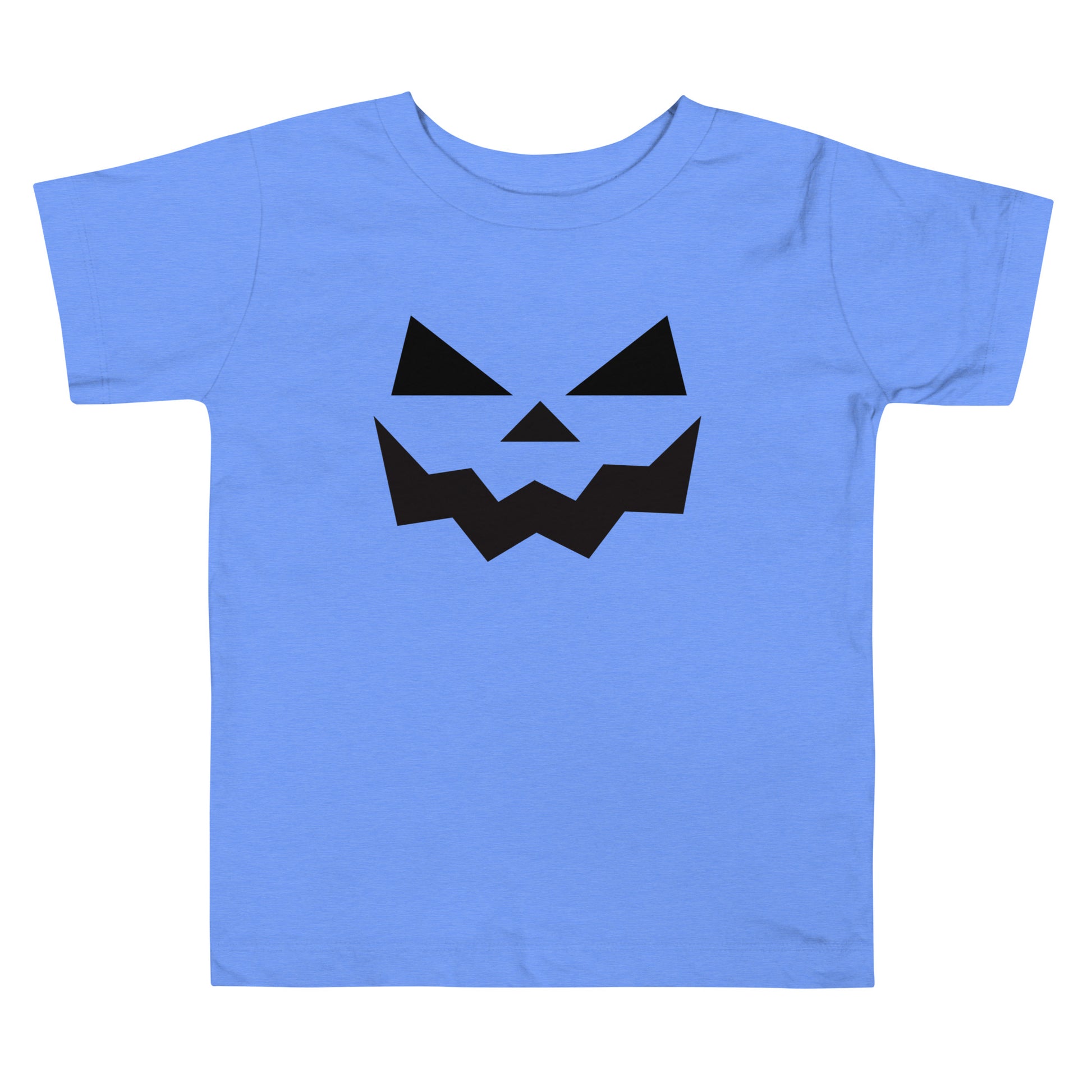 toddler t-shirt with pumpkin carving face design for Halloween